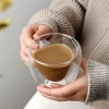 Extralink Home | Kubek miłosny szklanka w kształcie serca | podwójna ściana żaroodporny 250ml