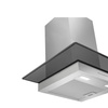 Okap przyścienny Smeg KBT600VE w kształcie litery T, 60 cm, stal i szkło