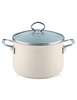 Garnek Riess wysoki z pokrywą 6,5l 24cm Avorio