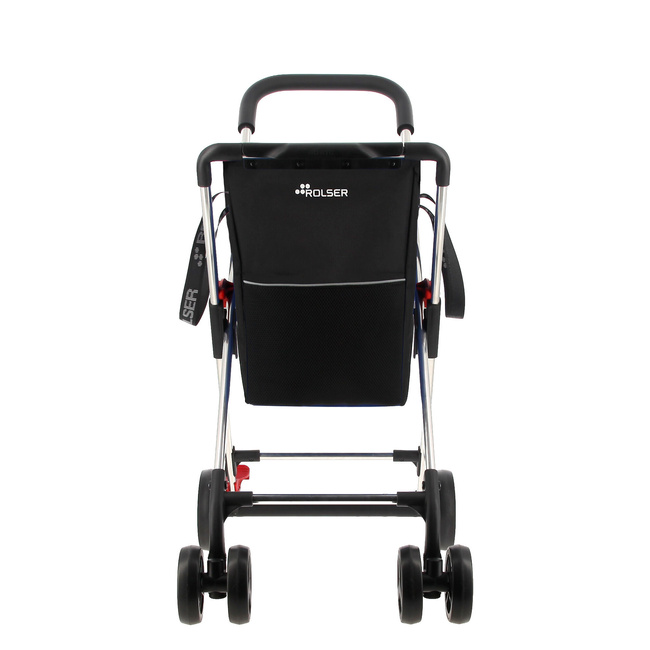 Wózek na zakupy Rolser Mini Basket MF M4B, czarny, 4 koła, torba 40 do 59 l
