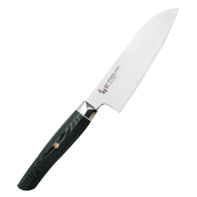 Mcusta Zanmai Revolution Spg2 Ko-Santoku Knife - Green Handle