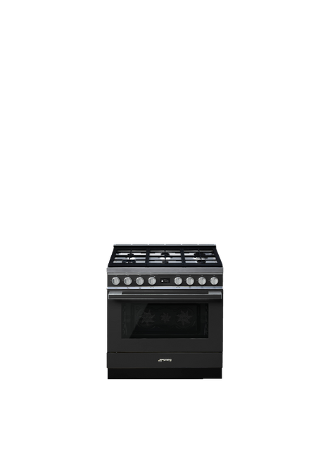 Smeg - Kuchnia wolnostojąca Portofino Cpf9gpan Antracytowy.