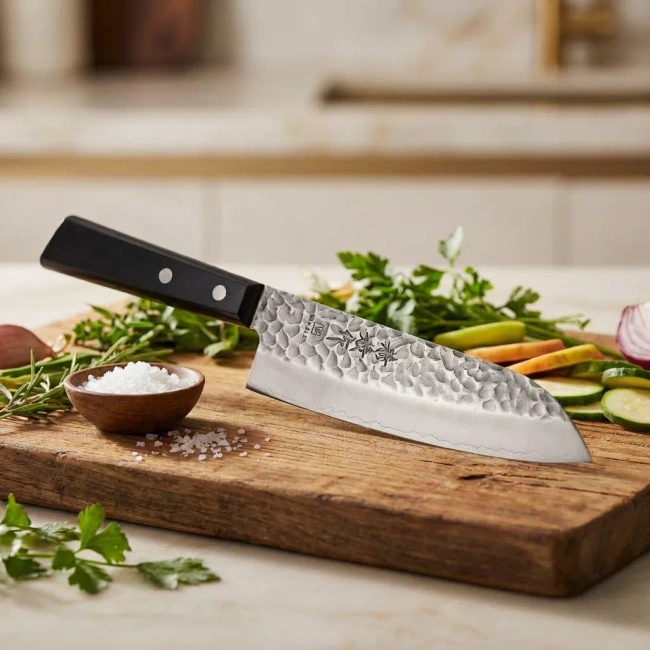 Nóż Santoku Yaxell Kaneyoshi-saku YK-30613, 16,5 cm, stal VG-10