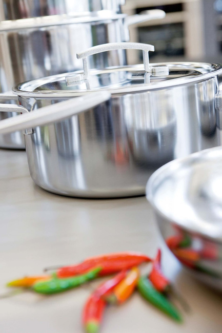 Industry 5 Garnek niski z pokrywką 4 Ltr - Demeyere