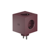 Square 2 - Usb-c (f) Bauhaus Mulberry Red - Avolt