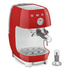 Smeg - Ekspres do kawy, kolbowy ECF03 50's Style - czerwony