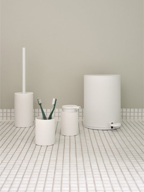 Szczotka Wc Karma White kamionka stal nierdzewna 18/8 38 cm Zone Denmark