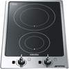 Smeg - Płyta kuchenna Classica Pgf32i-1 Stal nierdzewna + czarne szkło (chromowane pokrętła).