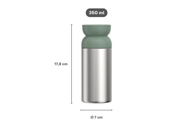 Kubek termiczny Mepal Ellipse 350 ml na kawę i herbatę, Nordic Black