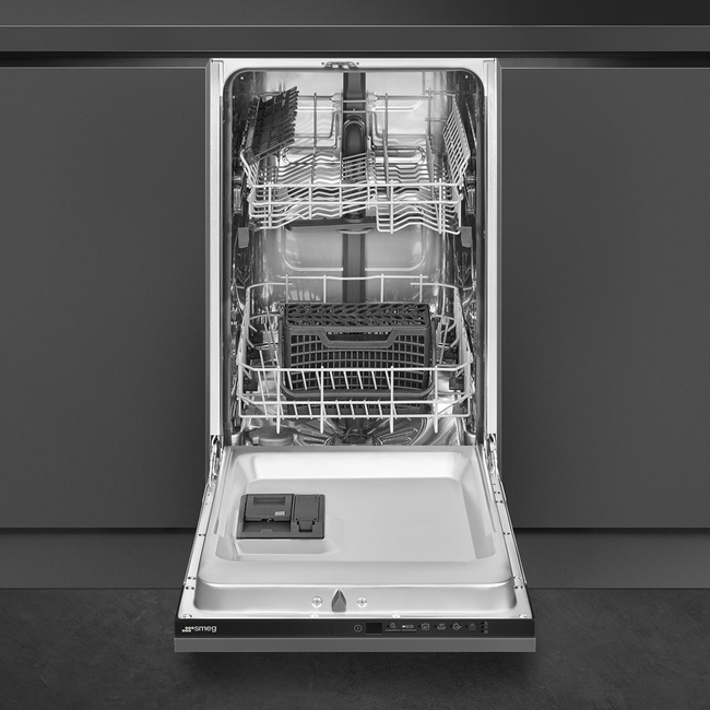 Smeg - Zmywarka do naczyń, 45 cm UNIVERSAL ST4512IN Czarny (panel sterowania)