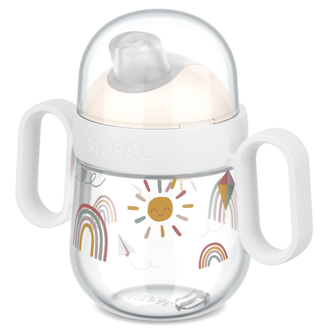 Kubek dziecięcy niekapek Mio Sunshine & Rainbow 200ml - Mepal