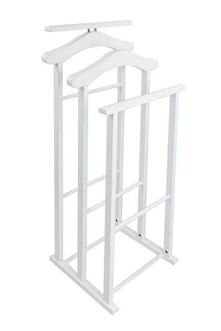 Arredamenti Maxi Stojak na koszule i garnitur - 102 x 35 cm, Biały
