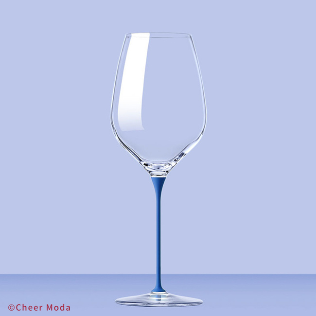 Kieliszek do wina Lava Glass Niebieski - Cheer Moda