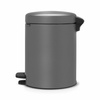 Kosz pedałowy NewIcon 5 l Mineral Concrete Grey 126284 - Brabantia