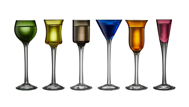 Kieliszki do wódki aquavit 6 sztuk mix - Lyngby Glas
