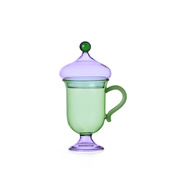 Kubki z pokrywką Green / Lilac 18,5 cm - Ichendorf Milano