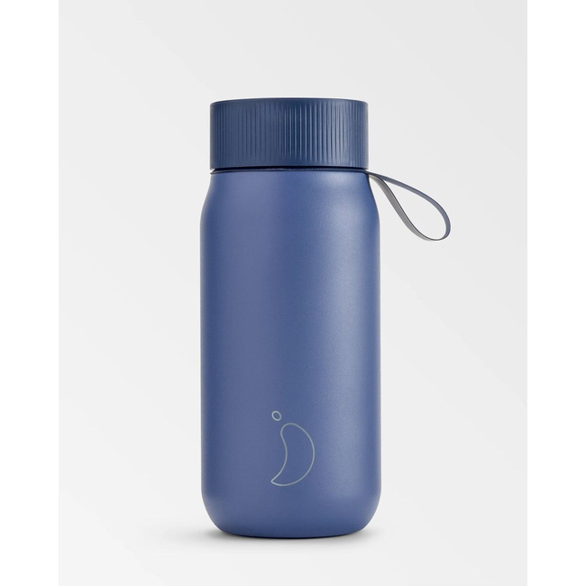 Termiczny kubek 2w1 ze słomką | 750ml | Granatowy series 2 - Chillys bottles