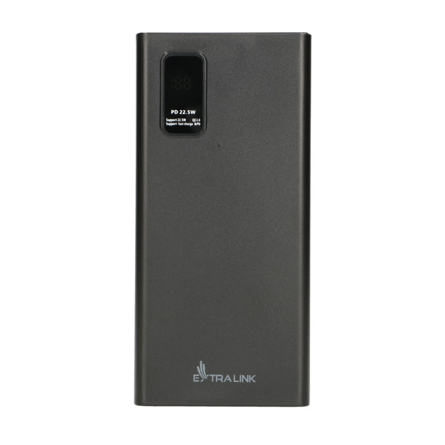 EXTRALINK Powerbank EPB-067B 10000mAh Czarny USB-C Fast Charging ładowarka mobilna