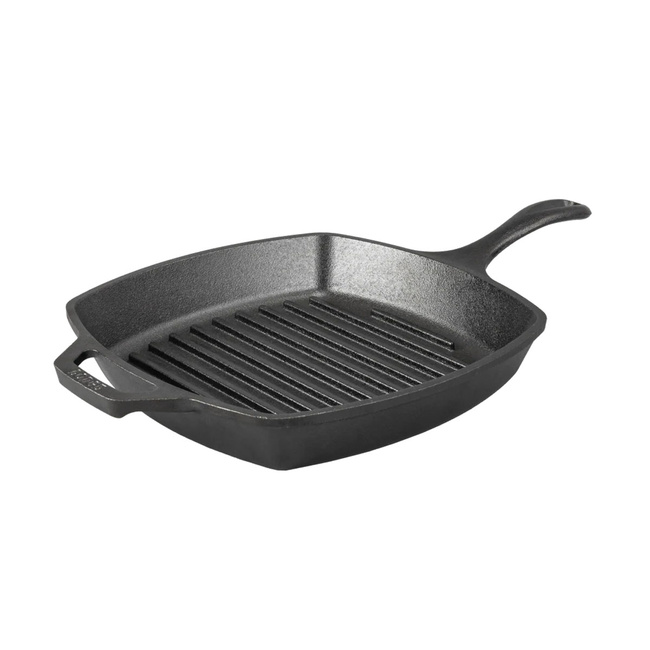 Patelnia żeliwna grillowa 26.5cm Fish - Lodge