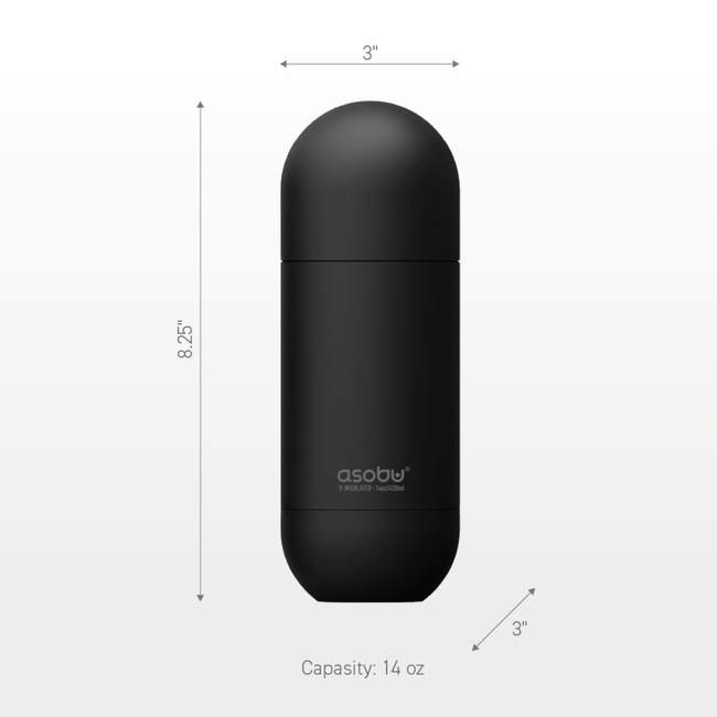 Asobu Butelka Termiczna Orb Pastel Orange, 420ml