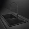 Smeg - Zlewozmywak kompozytowy QUADRA VSGX860MN Czarny