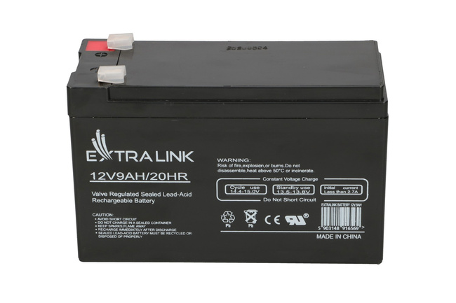 Extralink Agm 12V 9Ah | Akumulator | bezobsługowy