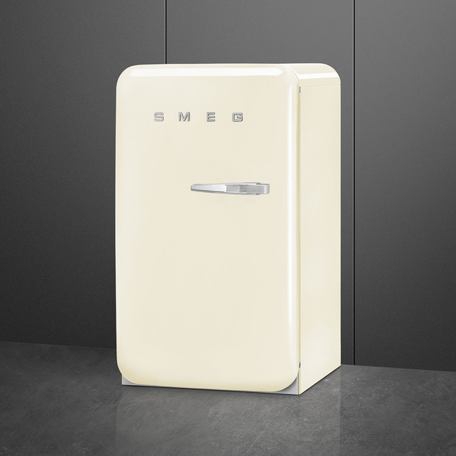 Smeg - Chłodziarko-zamrażarka, kremowy 50's style Fab10Lcr6 kremowy (chromowany uchwyt).