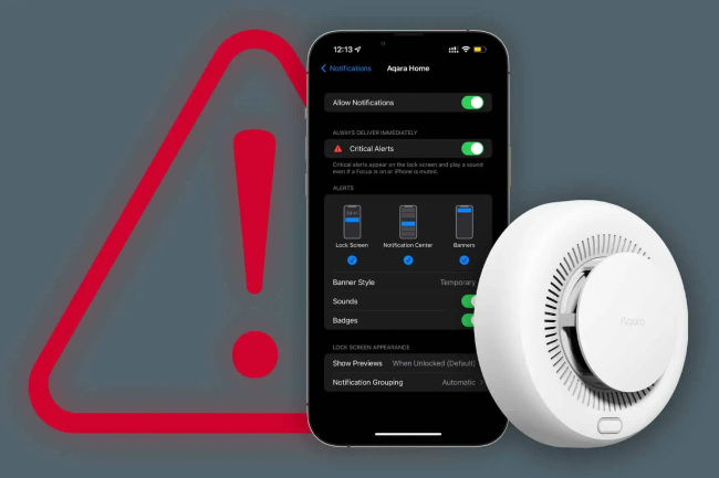 Aqara Smoke Detector EU Offline | Czujnik dymu | Zigbee, Sd-S01d
