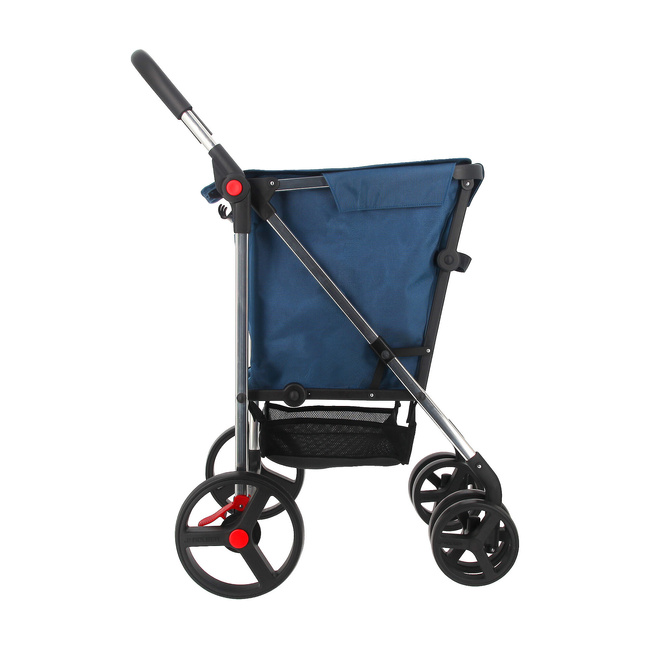 Wózek na zakupy Rolser Basket Freno MF 4B2 Denim, 4 koła, torba 58 l