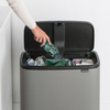 Kosz na śmieci 34L (11+23) Bo Touch Bin - Mineral Concrete Grey - Brabantia