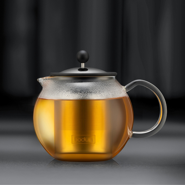 Dzbanki do herbaty tłokowe Assam 1L Chrome