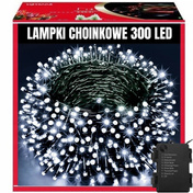 Extralink Lampki choinkowe 21,7m 300 LED białe zimne zewnętrzne wewnętrzne świąteczne