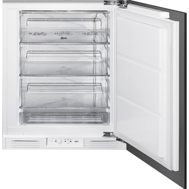 UNIVERSAL Zamrażarka do zabudowy 82 cm 95 l 3 szuflady E prawy zawias fast freeze