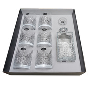 Komplet do whisky karafka + 6 szklanek aura - Luigi Bormioli