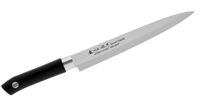 Satake Sword Smith Nóż Sashimi Yanagiba 21 cm - Profesjonalny Japoński Nóż Do Sushi I Sashimi