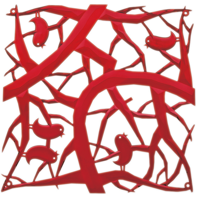 Panel dekoracyjny 4 sztuki Pi:p czerwony 2042536 - Koziol