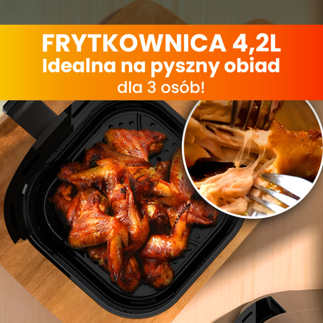 Extralink Home Air Fryer 4.2L Eu | Frytkownica Beztłuszczowa |