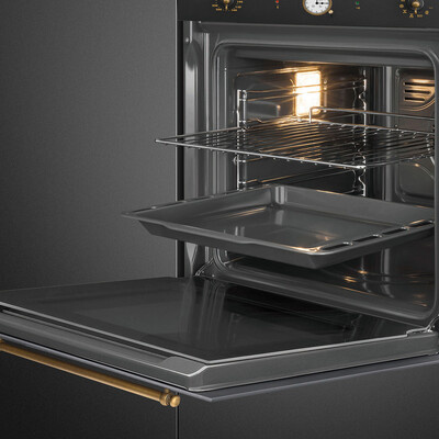 Smeg - Piekarnik, 60 cm, Coloniale, SFP68C1TAO COLONIALE - antracyt