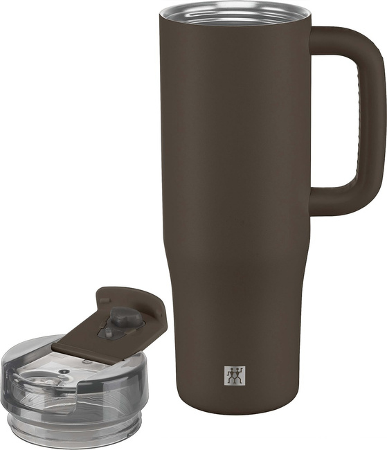 Thermo Plus Kubek termiczny ze słomką - 900 Ml, Brązowy - Zwilling