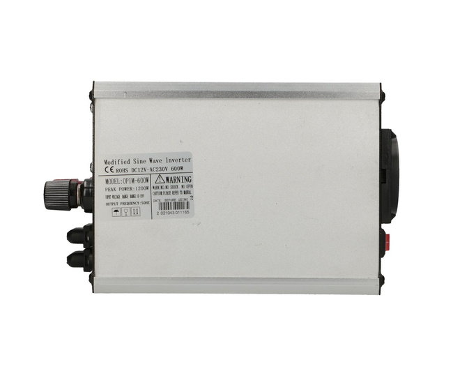 Przetwornica napięcia Extralink OPIM-600W, 12 V na 230 V, USB-A i USB-C
