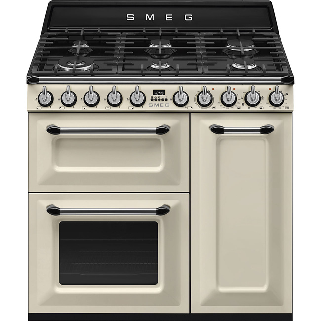 Smeg - Kuchnia Wolnost., 90cm, Victoria, Krem. Victoria TR93P Kremowy