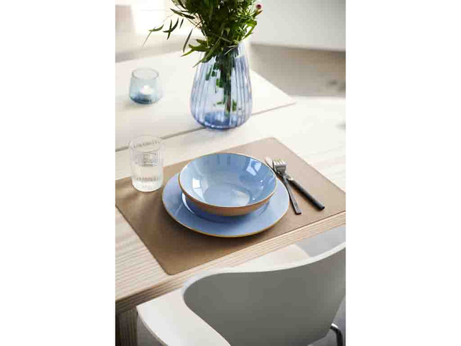 Podkładki pod talerze 46x33cm 4szt. ciemnoniebieski/piaskowy - Bitz - Bitz