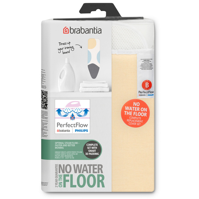 Pokrowiec Na Deskę B 124x38 Cm Spring Bubbles Perfectflow 131561 - Brabantia