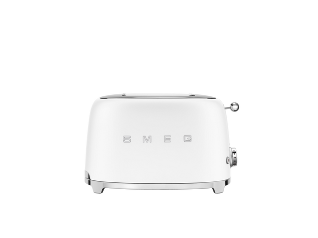 Smeg - Toster, Dwie Kromki, Biały Mat 50's Style Tsf01Whmeu Biały Mat
