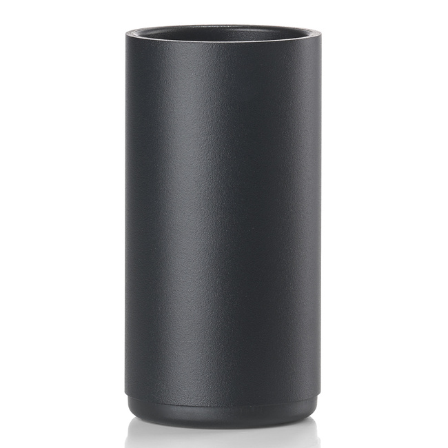 Kubek na szczoteczki Zone Denmark Rim Black, aluminium malowane proszkowo
