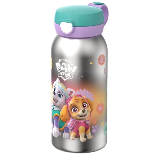 Butelki stalowe Flip Cap Campus 600 ml Paw Patrol Girls - Mepal