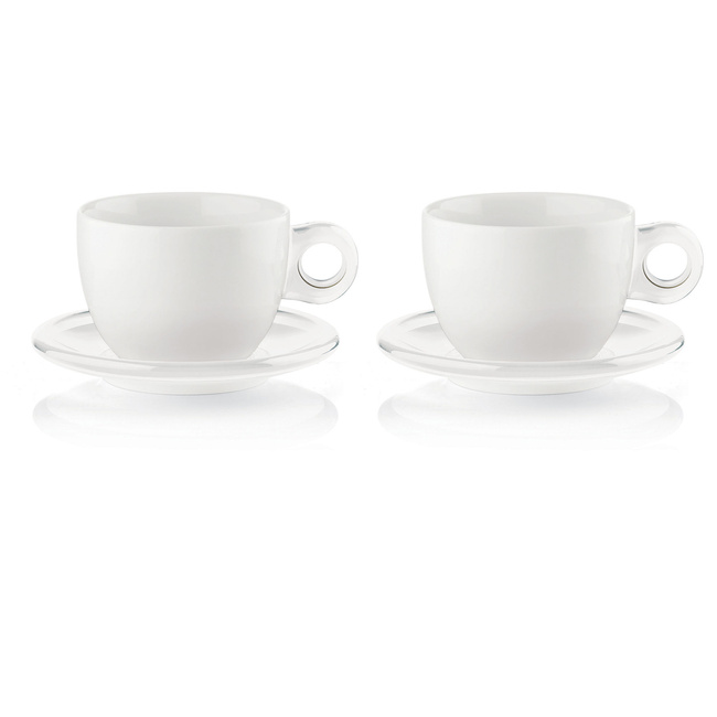 filiżanki do cappuccino z podstawkami 2 sztuki Guzzini