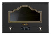 Smeg - Kuchenka Mikrofalowa Z Funkcją Grill Cortina Mp722Ao Antracytowy