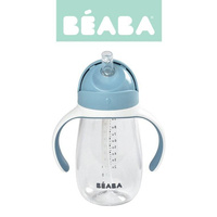 Beaba Butelka - Kubek niekapek tritanowa ze słomką 300 ml Windy Blue