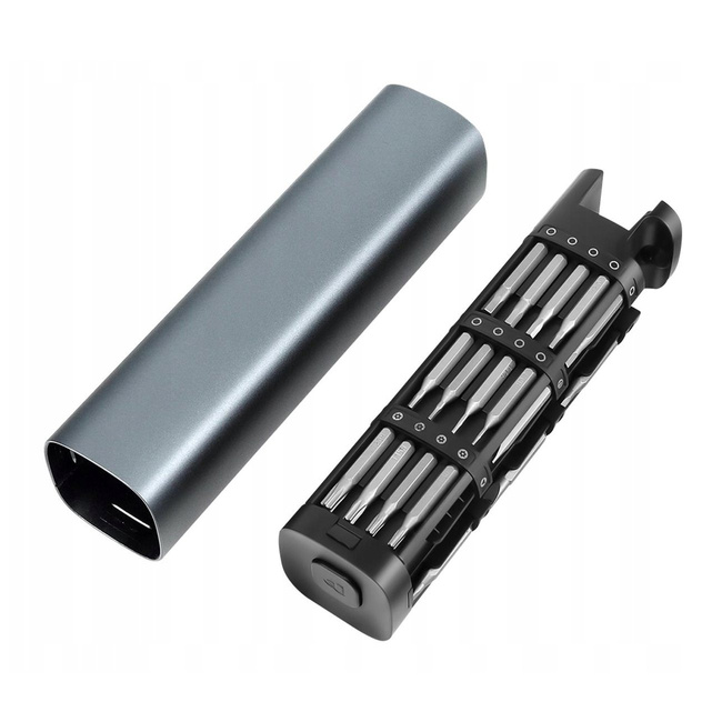 Wkrętak precyzyjny Extralink Powerlink 46 w 1, bity ze stali S2, etui aluminiowe